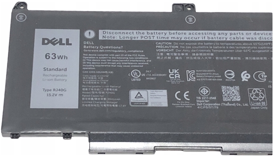 Изображение Pami do laptopa Dell BTRY,PRI,63WHR,4C,LITH,BYD