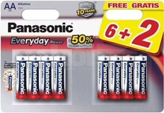 Изображение Panasonic Bateria Everyday Power AA / R6 8 szt.