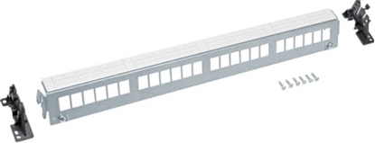 Attēls no Patch Panel 24M Keystone, bez moduów, szyna TS lub pyta montaowa FZ24MK