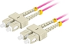 Picture of Patchcord światłowodowy Mm Sc/Upc-Sc/Upc Duplex 3.0mm 2m fioletowy
