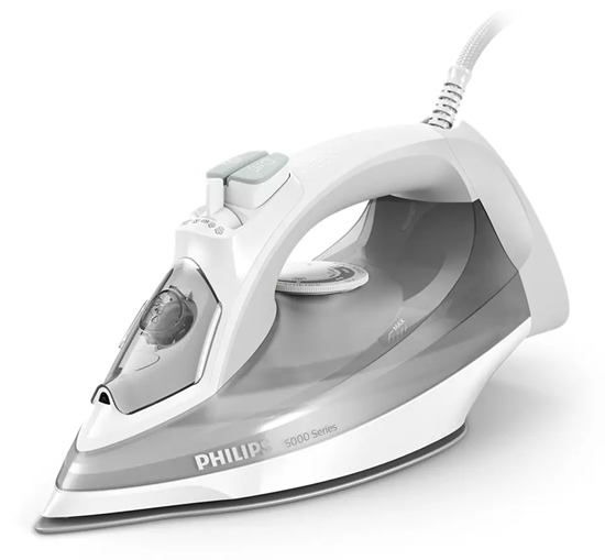 Picture of Philips 5000 series DST5010/10 iron Steam iron SteamGlide Plus soleplate 2400 W Grey, White