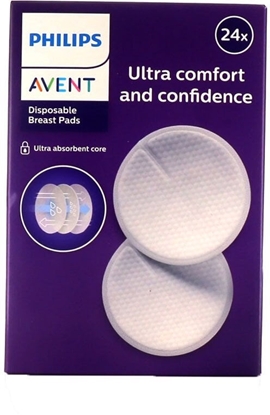 Изображение Philips AVENT Disposable breast pads Breast pads, Breast pad, Round, China, White, 130 mm, 2 mm