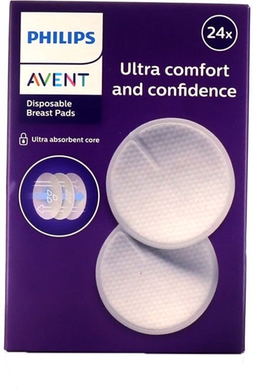 Picture of Philips AVENT Disposable breast pads Breast pads, Breast pad, Round, China, White, 130 mm, 2 mm