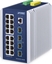Picture of PLANET IP30 Industrial L3 16-Port Zarzdzany Gigabit Ethernet (10/100/1000) Aluminium, Niebieski