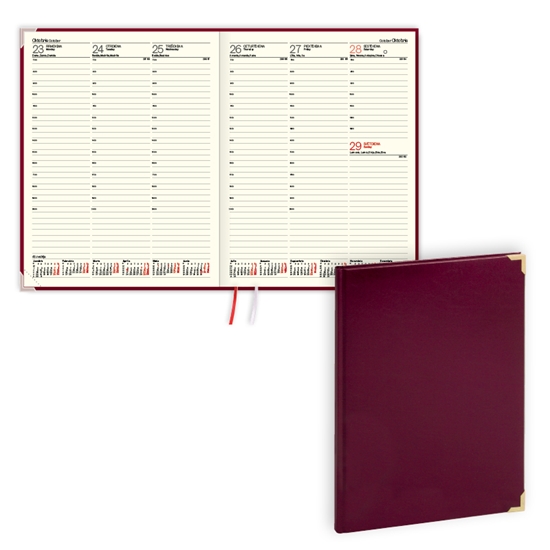 Picture of Plānotājs 2026.gadam EKO Advocate A4, nedēļa, balacron, bordo
