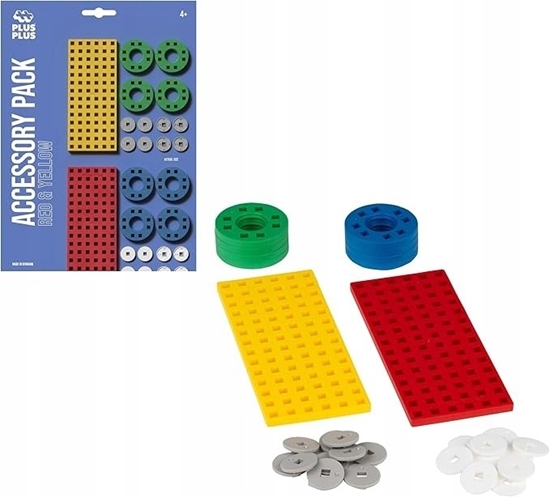 Picture of Plus Plus zestaw akcesoriów czerwono-óty