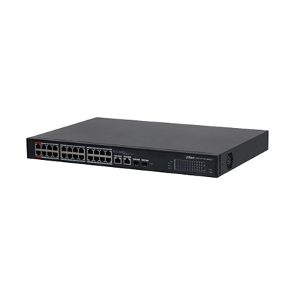 Picture of PoE switch 100Mbps 24portu+2G uplink S4101-24ET2GF-360-C