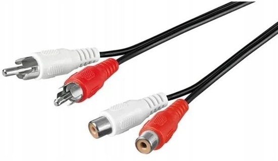Изображение PremiumCord PREMIUMCORD Kabel przeduajcy audio 2x Cinch - 2x Cinch (RCA, M/F) 15m
