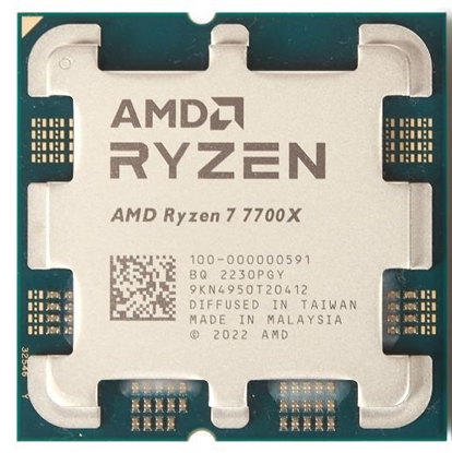 Attēls no Processor AMD Ryzen 7 7700X 4,5 GHz / 40MB / 105W / AM5 / Tray