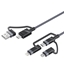 Изображение Promate PentaPower Universal Cable 6-in-1 USB-C(A) / micro / Lightning / 1,2m
