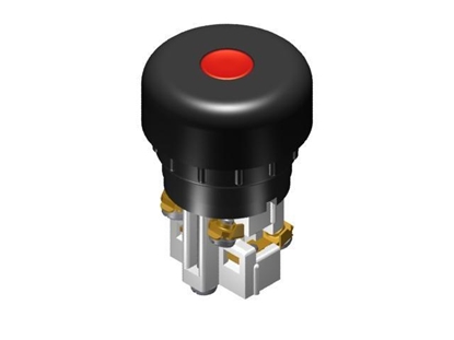 Picture of Promet Przycisk sterowniczy 38mm czerwony 1Z 1R z samopowrotem - W0-N1-1UP C