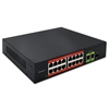 Изображение Przełącznik sieciowy SWITCH FAST Ethernet PoE | 16x RJ45 10/100  Mb/s | 2x RJ45 Uplink 1000 Mb/s | 1x SFP 1000Mb/s 