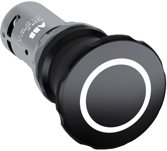Picture of Przycisk bezpieczestwa grzybkowy 40mm 1Z+1R - 1Z - 1R 24 ... 300 V czarny CE4P-10B-11 1SFA619551R1076