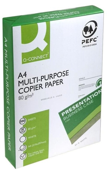 Изображение Q-Connect Papier ksero A4 80g zielony 500 arkuszy