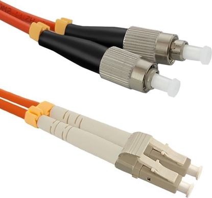 Picture of Qoltec Optic Patchcord LC/UPC - FC/UPC MM 50/125 OM2 1m (54055)