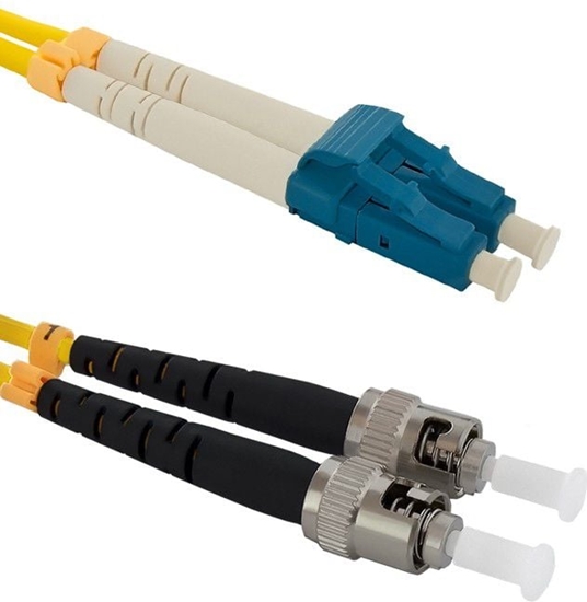 Изображение Qoltec Optic Patchcord LC/UPC - ST/UPC SM 9/125 G652D 2m (54068)