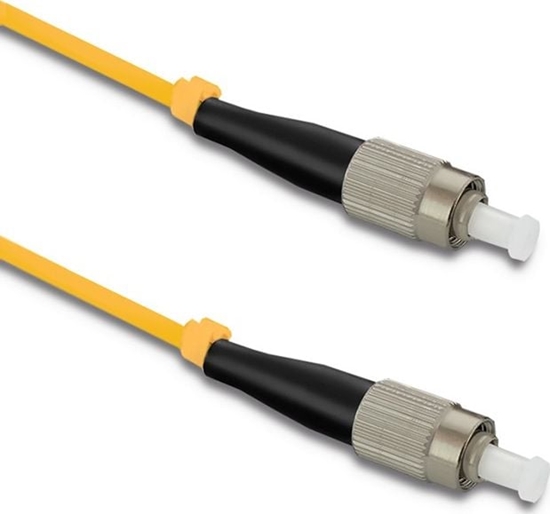 Изображение Qoltec Patchcord wiatowodowy FC/UPC - FC/UPC, Singlemode, 9/125, Simplex, 1m (G652D)