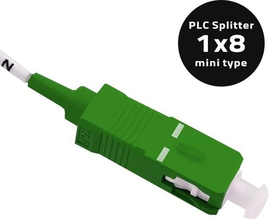 Picture of Qoltec Splitter optyczny 1x8, G.657A, SC/APC - SC/APC, SingleMode, 1,5m (54205)