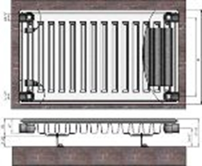 Изображение Radiators 11x400x1200 sānu piesl. Termolux