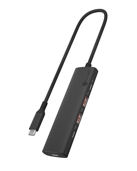 Изображение Raidsonic | 4-Port USB 3.2 Gen 2 Hub with Power Delivery | IB-HUB1437-CPD