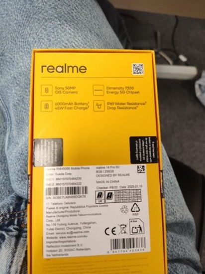 Picture of REALME 14 PRO 5G RMX5056(EU) 256GB 8GB SUEDE GREY (OPEN BOX)