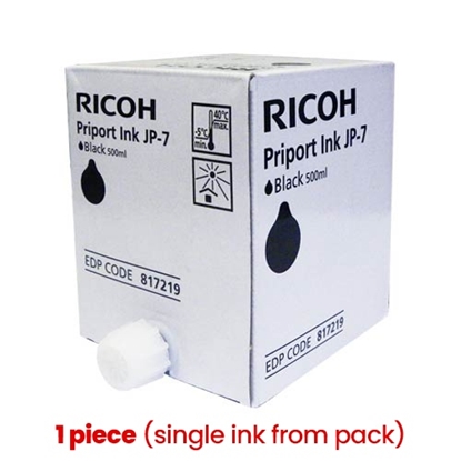 Picture of Ricoh JP-7 (817219) Ink Cartridge, Black (1 piece)