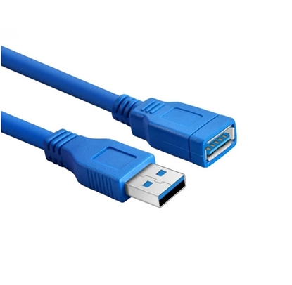 Picture of RoGer USB-A Extension Cable 5Gbps / 3m / blue