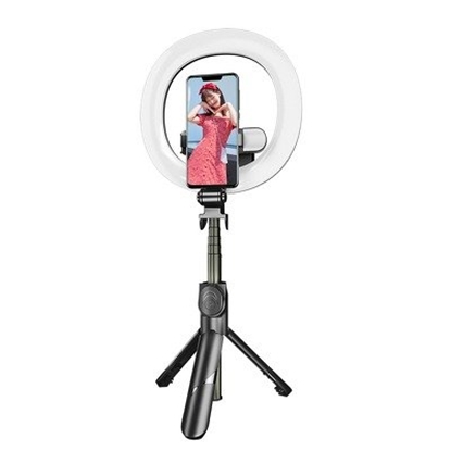 Picture of RoGer V14 Universal Tripod Stand for Selfie with LED Lamp
