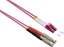 Attēls no Roline FO Jumper Cable 50/125µm OM4, LSH/LC, UPC Polish, LSOH, violet, 1 m