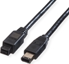 Изображение Roline IEEE1394b FireWire Cable, 9/6-pin, A-B, black, 1.8 m