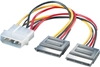 Изображение Roline Internal Y-Power Cable, 4-Pin HDD to 2x SATA, 0.12 m