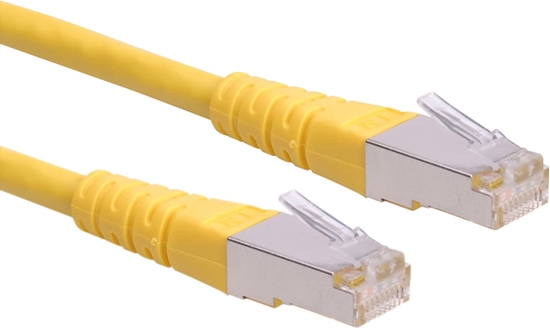 Изображение Roline S/FTP (PiMF) Patch Cord, Cat.6 (Class E), yellow, 7 m