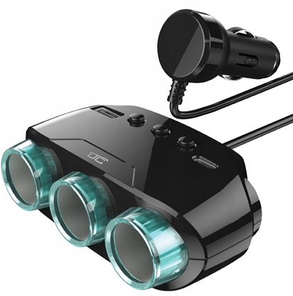 Picture of Rozdzielacz Gniazda Zapalniczki 12-24V QC3.0+PD