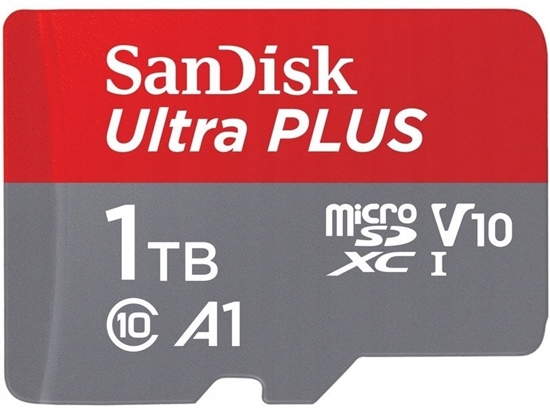 Picture of SanDisk microSDXC Ultra PLUS 1TB (A1/UHS-1/Cl.10/160MB/s) + Adapter