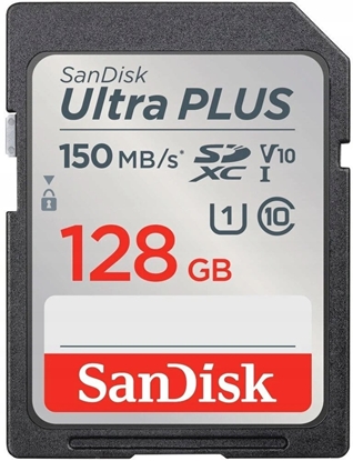 Picture of SanDisk SDXC Ultra PLUS 128GB (Class10/V10/UHS-I/150MB/s)