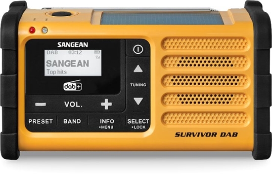 Picture of Sangean MMR-88 DAB+ (USB-C) gelb Notfall/Kurbel/Solar Radio