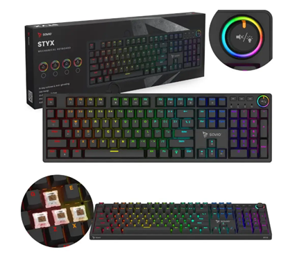 Attēls no Savio Styx Outemu Brown Keyboard