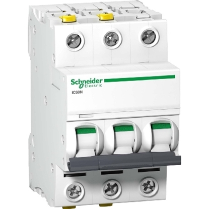 Attēls no SCHNEIDER ELECTRIC IC60N CIRCUIT BREAKER 3P B6A 6
