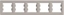 Attēls no Schneider Electric Ramka 5-krotna pozioma brz (EPH5800569)