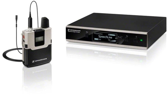 Picture of SENNHEISER SL LAVALIER SET DW-3-EU R, LAVALIER SET, INCLUDES MKE 1, STATIONARY RECEIVER, POWER PACK, BODYPACK TRANSMITTER, GA 4, DIGITAL, 1.9 GHZ