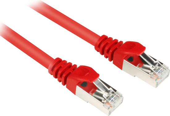 Изображение Sharkoon CAT 6 Patchcord SFTP Czerwony 10M (4044951014958)