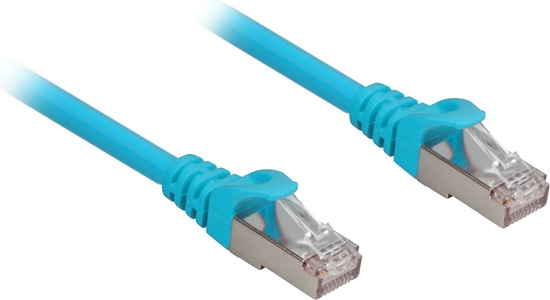 Picture of Sharkoon RJ-45/RJ-45 kat.6a S/FTP niebieski 0.25m