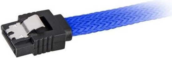 Изображение Sharkoon SATA - SATA, 0.3m, Niebieski (4044951016631)