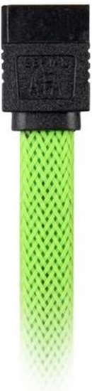 Изображение Sharkoon SATA - SATA, 0.6m, Jasnozielony (4044951016723)