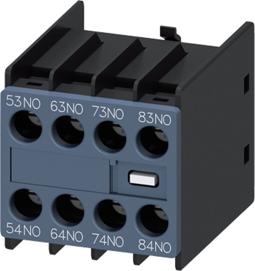 Picture of Siemens Blok styków pomocnioczych 4Z montowany z przodu do styczników 3RH2140 i 3RH2440 wlk.S00 3RH2911-1GA40