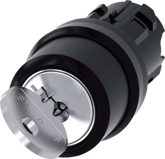 Picture of Siemens Przeacznik obrotowy z kluczykiem Ronis 22mm tworzywo nr SB30 2 pozycje O-I 3SU1000-4BF11-0AA0