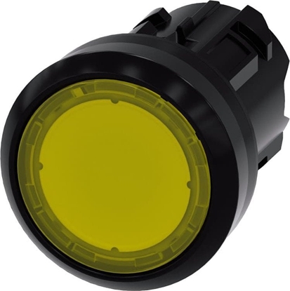 Picture of Siemens Przycisk podwietlany 22mm okrgy tworzywo óty paski z samopowrotem 3SU1001-0AB30-0AA0