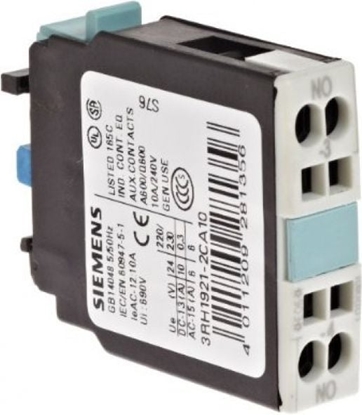 Изображение Siemens Styk pomocniczy 1Z 0R monta czoowy S0-S3 (3RH1921-2CA10)