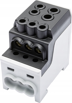 Attēls no Simet Blok rozdzielczy - dystrybucyjny Al/Cu SDB 200 (80030) SIMBLOCK czarny 81602007