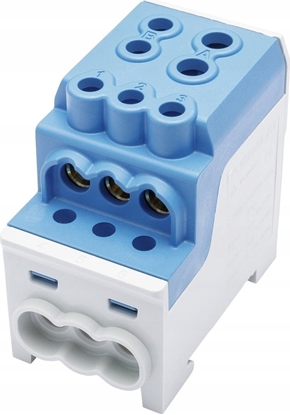 Attēls no Simet Blok rozdzielczy - dystrybucyjny Al/Cu SDB 200 (80030) SIMBLOCK niebieski 81602003